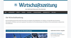 Desktop Screenshot of die-wirtschaftszeitung.de
